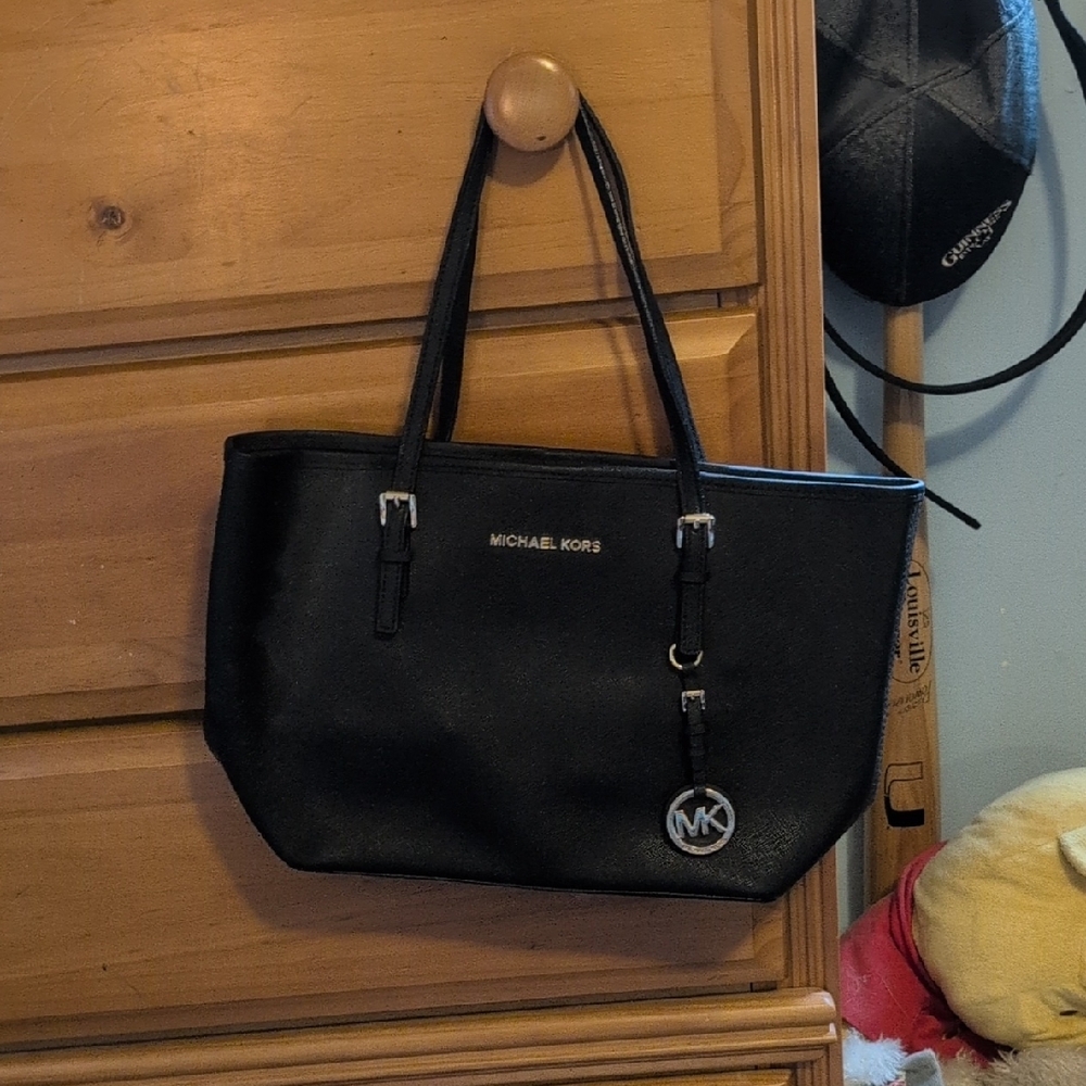 Michael Kors Black Leather Handbag